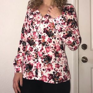 CANDIE’S WOMENS FLORAL BLOUSE